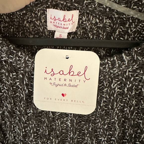 Isabel Maternity by Ingrid & Isabel Black and White Crew Neck Sweaters - Picture 8 of 8